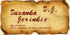 Dušanka Jerinkić vizit kartica